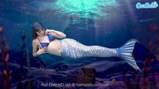 Sellő csajszika masztizik addig, amíg totál édesen csúszik