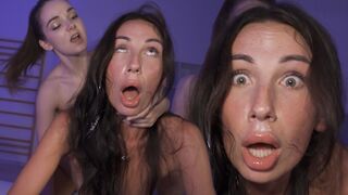 Alázatos tinédzser csicska kinyomja az agyát méhnyak-dagasztó ffm vad kúrás közben