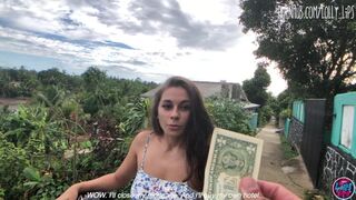 Forró latina fiatalasszony egy dollárért kap baszást