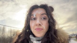 Ex-barátnőm kérlelemmel baszásra utolsó előtti szakítás előtt autóban középen - spermasétával