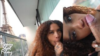 Párizsi erkélyen csaltam meg a pasimat egy durva dugással