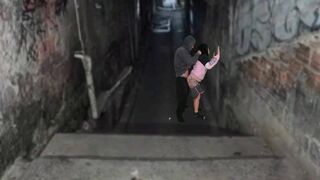 Néger lotyó keményen megszexelve a favela domb urával a funk tánc után